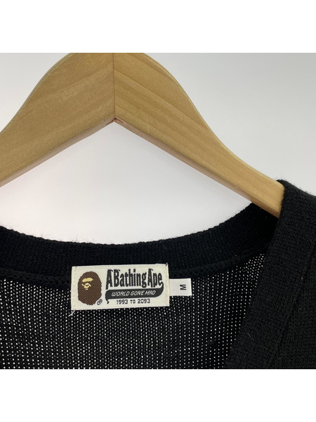 A BATHING APE×KID CUDI カーディガン 001KNG731901X 黒 (M)