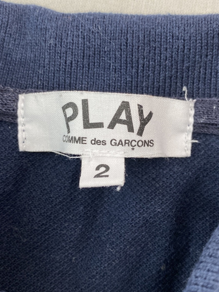 PLAY COMME des GARCONS ポロシャツ (2) AZ-T505 ネイビー