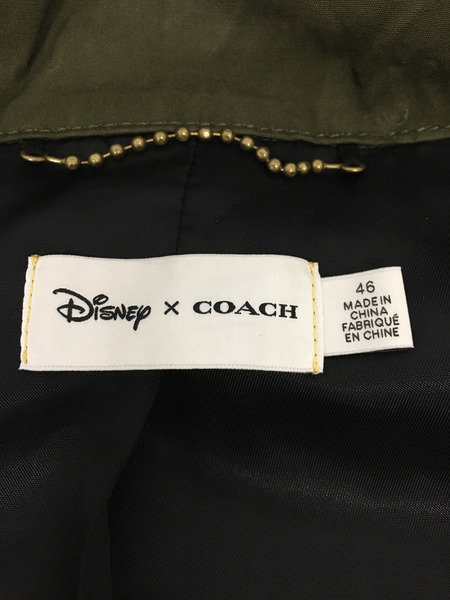 COACH Disney ワッペン ミリタリージャケット size46[値下]