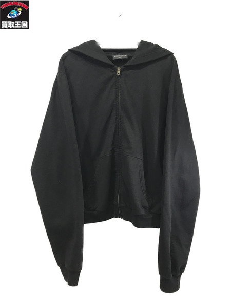 Balenciaga　TAB WORN-OUT ZIP-UP HOODIE