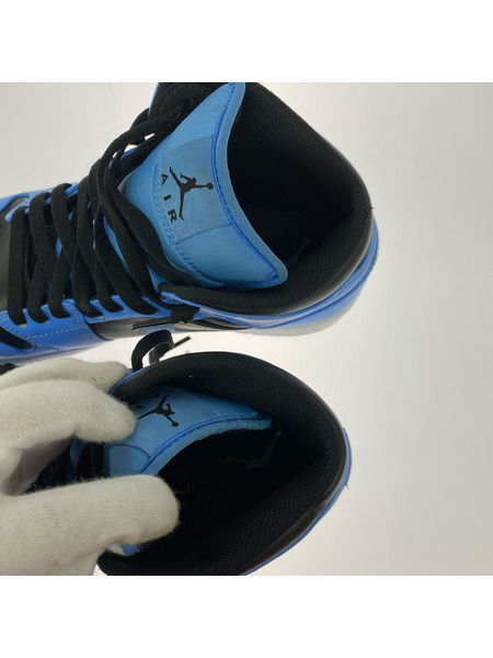 NIKE スニーカー Air Jordan 1 Mid University Blue 27.0cm