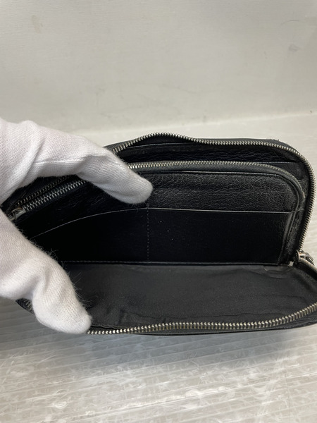 JIL SANDER L字ジップ ロングウォレット ブラック
