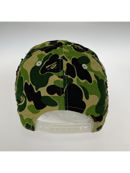 A BATHING APE キャップ カモキャップ/カーキ