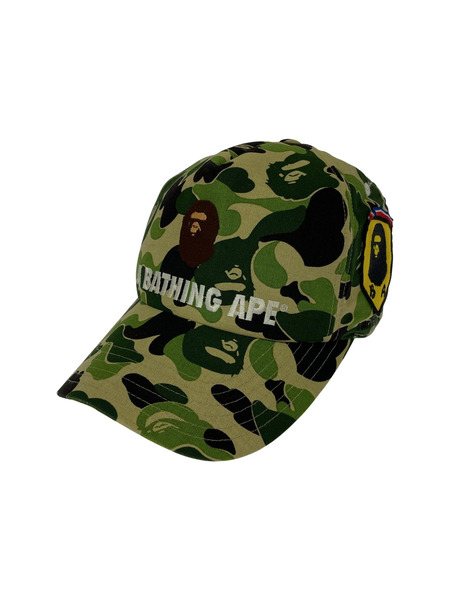 A BATHING APE キャップ カモキャップ/カーキ