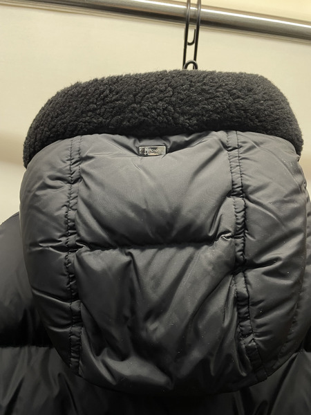 HERNO 襟ボアダウンコート 48 ブラック[値下]