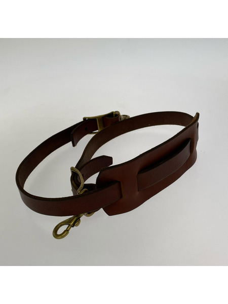 VASCO LEATHER POSTMAN SHOULDER BAG ブラウン