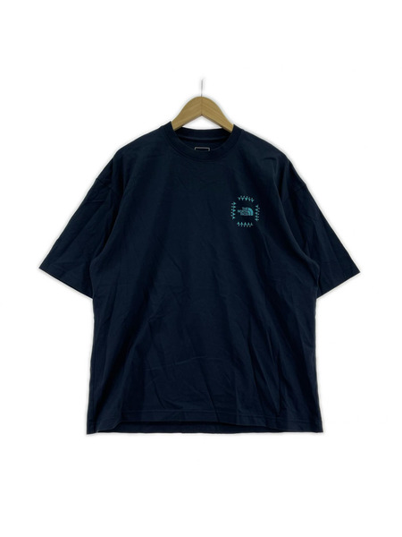 THE NORTH FACE 半袖Tシャツ・カットソー S/S Retro Bandana Logo TEE 紺 (M)