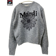 Mardi Mercredi TWEED MARDI FLOWER ニット F ブルー