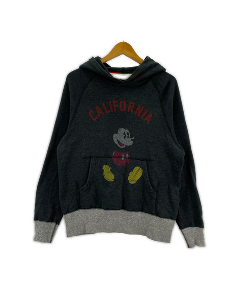 SEVESKIG パーカー ×Disney プリント BLK S