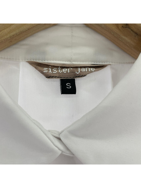 Sister Jane 長袖シャツ プリーツシャツ/ホワイト