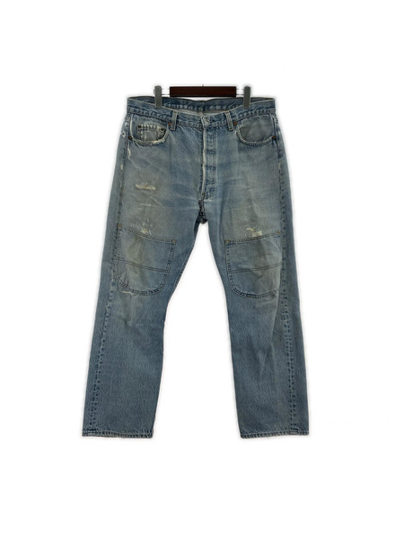 Levi's デニム・ジーンズ 80s 501 デニムパンツ ポケットリメイク