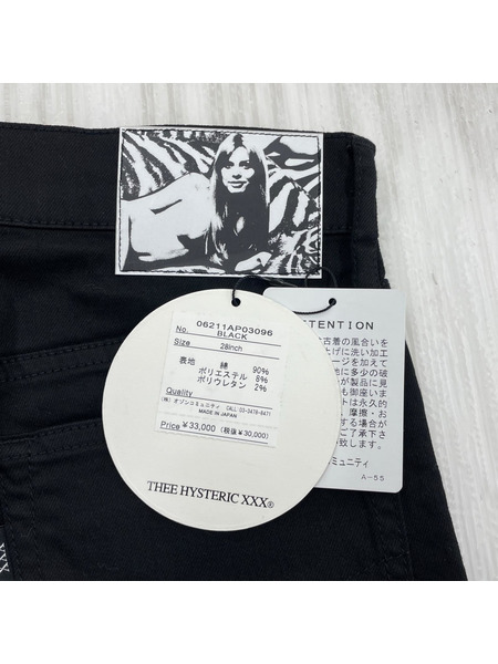 HYSTERIC GLAMOUR DESTROY ALL MONSTERS/CULT DAM PATTERN 黒