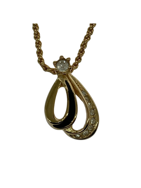 DIOR ティアドロップ ラインストーン ネックレス