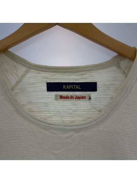 KAPITAL capital期 ボーダーL/S Tee