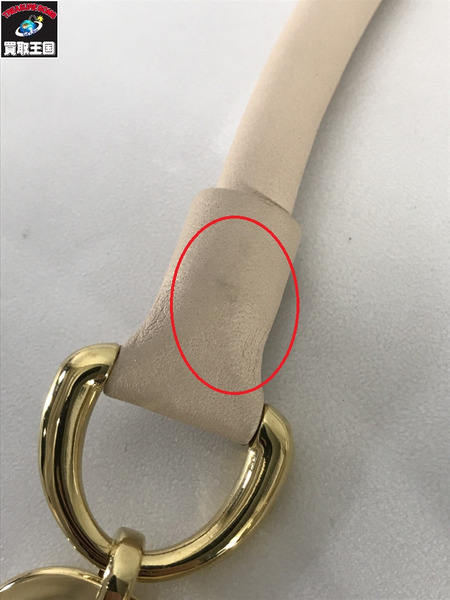 FENDI オーロック レザーチョーカー ピンク