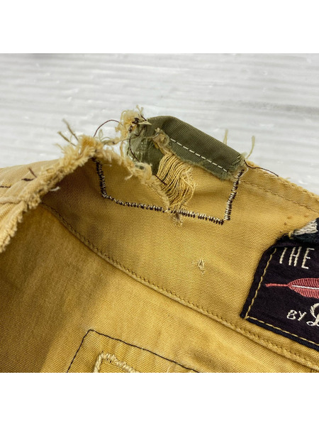 OLD・VINTAGE ジレ・ベスト 40s  ハーフムーン ハンティングベスト BEG