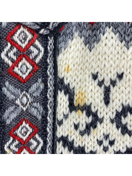 OLD・VINTAGE カーディガン Nordstrikk  ノルディック柄 ノルウェー製 S