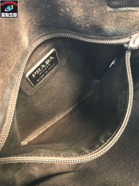 PRADA プラダ トートバッグ レザートート ブラウン