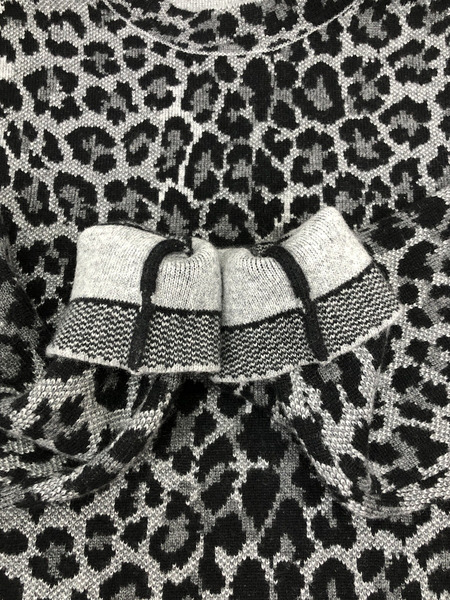 Christian Dior レオパード カシミヤ×ナイ