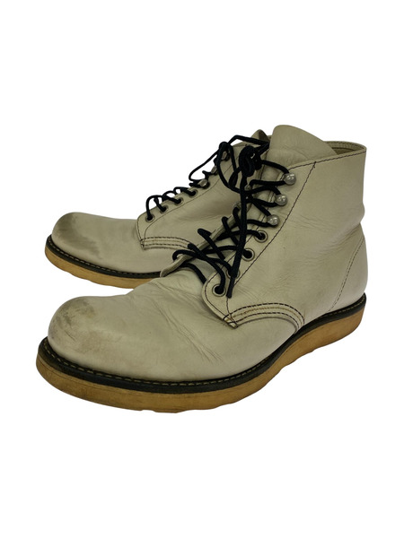 REDWING レッドウィング 8873　ホワイトプレーントゥブーツ 8D RED WING ブーツ BEAMS別注 8873 プレーントゥ ホワイトレザー (US8.5D