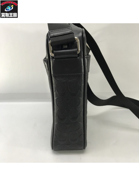 COACH ショルダーバッグ F11741 クロスグレーンレザー シグネチャー フライトバッグ