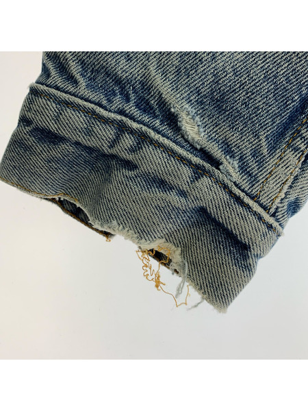 Levi's デニムジャケット 90s USA製 裏地ブランケットデニムジャケット