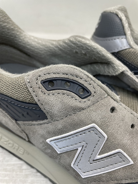 NEW BALANCE USA製 U998GR ローカットスニーカー 27cm グレー