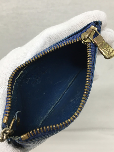 LOUIS VUITTON　ポシェットクレ　エピ　青