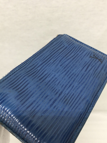 LOUIS VUITTON　ポシェットクレ　エピ　青