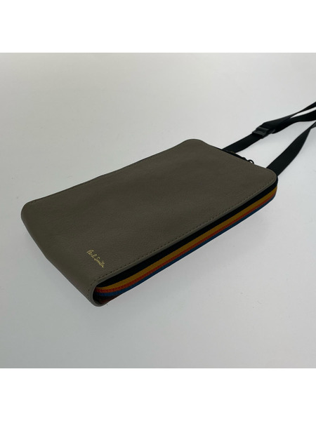 Paul Smith ショルダーバッグ レザー スマホショルダーバッグ サコッシュ