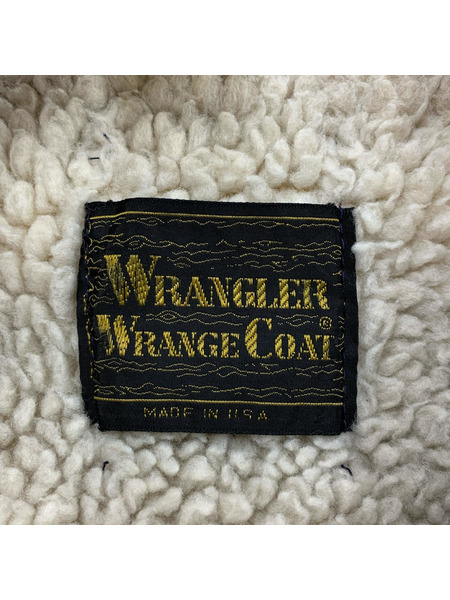 Wrangler ジャケット 80s コーデュロイボアランチコート BEG S