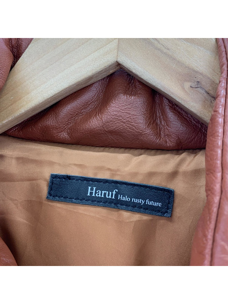 Haruf/ラムレザーダウンジャケット（L)