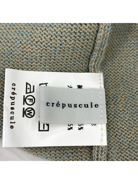 crepuscule ニット・セーター タートルネック（1）ライトグリーン