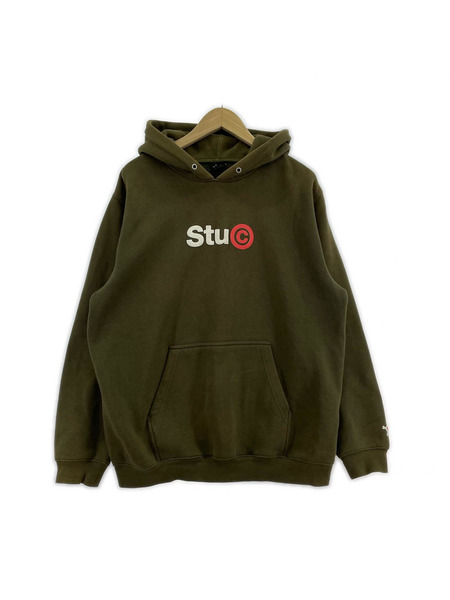 STUSSY パーカー(ジップアップ) SKULL CREST ZIP HOOD