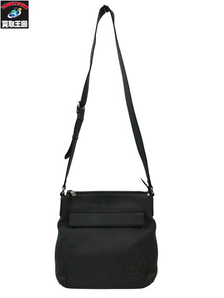 GUCCI グッチ ショルダーバッグ Soho Interlocking G Messenger Bag GRY