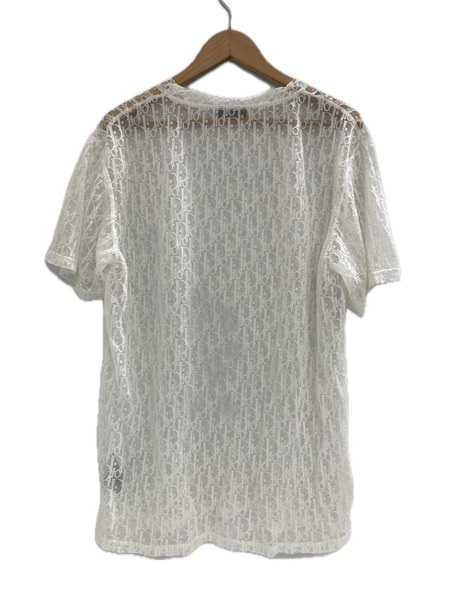 C.Dior Oblique See Through Tee M WHT 923J615A0537[値下]