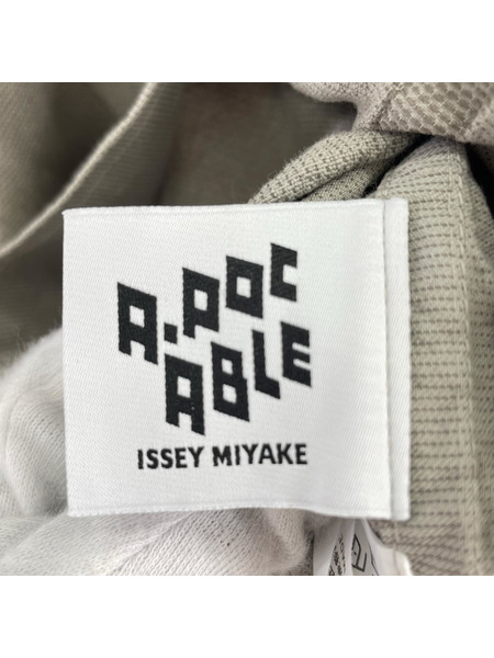 A-POC ABLE ISSEY MIYAKE フレーム柄製品染シャツ 3 ベージュ