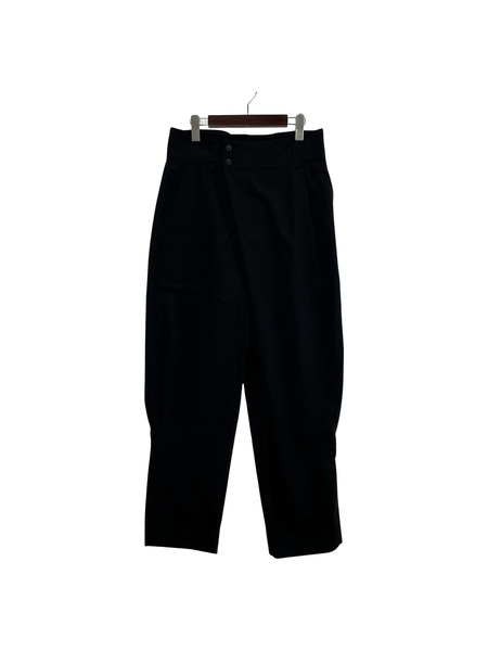 ISSEY MIYAKE ブラック スラックス ISSEY MIYAKE MEN ラップワイドスラックス M
