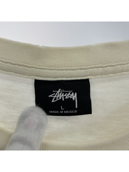 STUSSY 半袖Tシャツ・カットソー ビーナス誕生Tシャツ(L)白赤黒