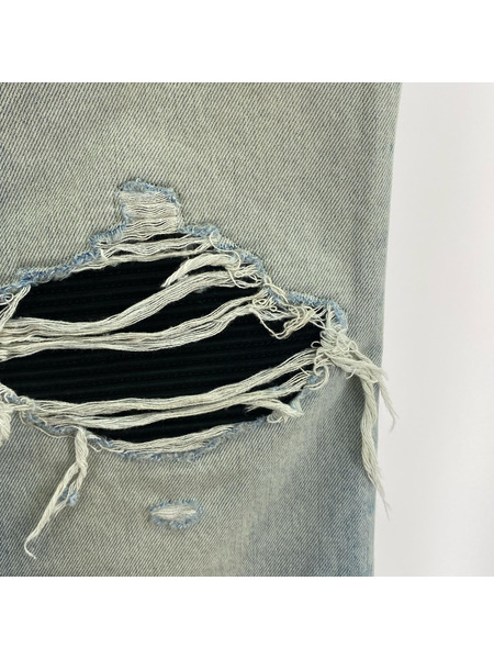 AMIRI 26SS MX1 STRAIGHT FLARE JEAN 32 サックス