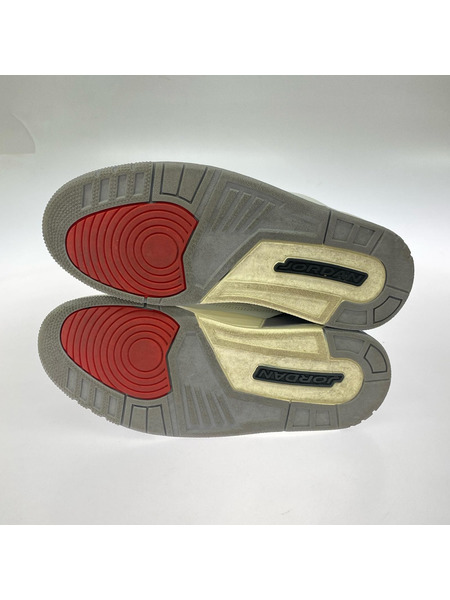 NIKE スニーカー AIR JORDAN 3 RETRO CEMENT GREY CT8532-106 26.5cm[値下]
