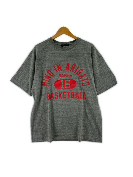 SAPeur 半袖Tシャツ・カットソー S/Sカレッジロゴ プリントTee (M)