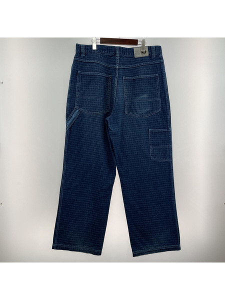 OLD・VINTAGE デニム・ジーンズ 00s 格子柄 B-BOY バギーデニムパンツ[値下]