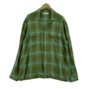 RADIALL 長袖シャツ EASY 23SSOPEN COLLARED SHIRT L/S 緑 (M)