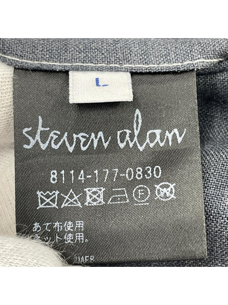 Steven Alan パンツ 2PLEATED DRESS TROUSERS グレー