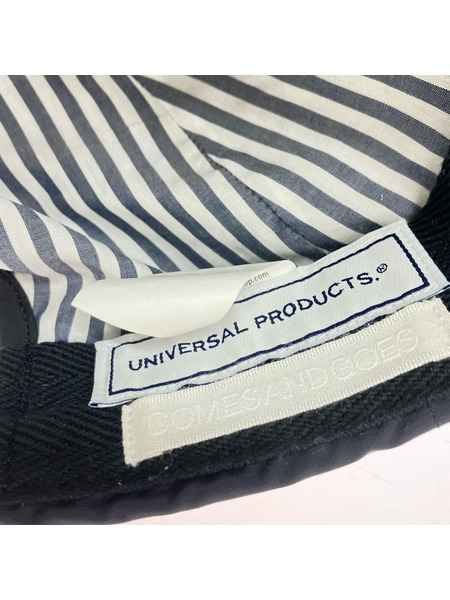 UNIVERSAL PRODUCTS キャップ COMES AND GOES×LORO PIANA ブラック