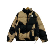 Supreme ダウンジャケット ×THE NORTH Bleached Denim Print Nuptse