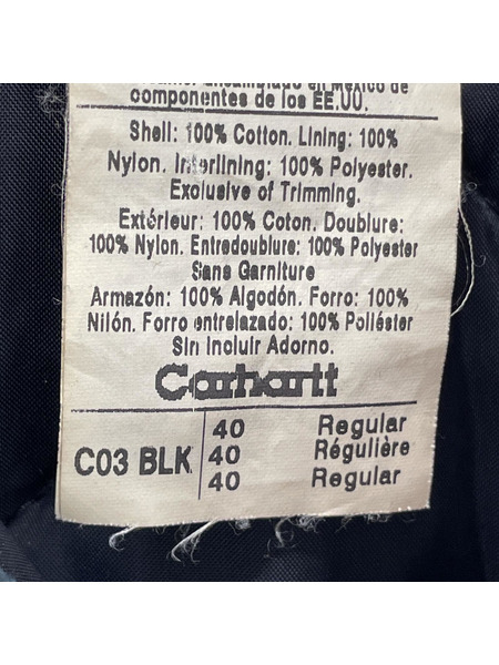 Carhartt ジャケット ダックトラディショナルジャケット(40)ブラック USA製