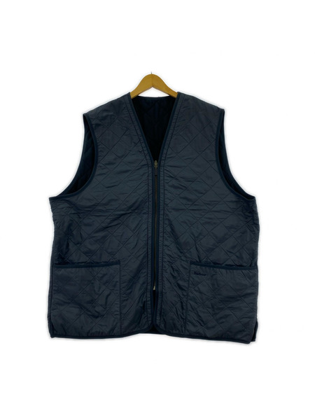 Barbour ジャケット キルティングベスト 紺