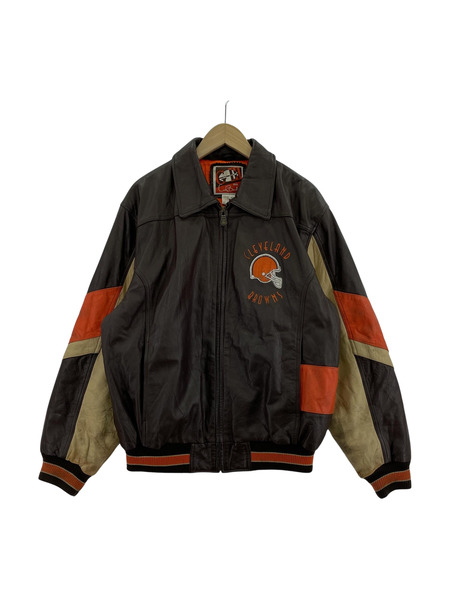 Cleveland Browns レザージャケット レザージャケット ブラウン Cleveland Browns レザージャケット レザージャケット ブラウン
